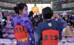 ロサンゼルスBTSコンサートで着物で参戦しました